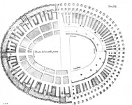 Scipione Maffei - Degli anfiteatri - Verona 1728 (rara prima edizione - con 15 belle tavole in rame)
