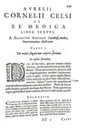 Un classico della medicina antica: Aulo Cornelio Celso - De re medica - Leida, Plantin 1592 (raro)
