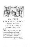 Lucrezio - Della natura delle cose tradotti da Alessandro Marchetti - 1754 (con decine di incisioni)