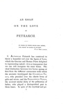 Ugo Foscolo - Essays on Petrarch - London, John Murray 1823 (rara prima edizione in commercio) Ugo Foscolo - Essays on Petrarch - London, John Murray 1823 (rara prima edizione in commercio)