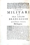 L'organizzazione degli eserciti nel Seicento: Brancaccio - I carichi militari 1610 (prima edizione)