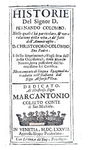 Fernando Colombo - Historie della vita di Cristoforo Colombo e della scoperta del Nuovo Mondo - 1678