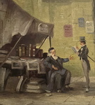 Anton von Rotzlatz - Il libraio e il bibliofilo. La trattativa - 1880 circa (olio su tavola lignea)