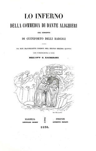 Lo Inferno della Commedia di Dante col commento di Guiniforto delli Bargigi - 1838 (12 belle tavole) Lo Inferno della Commedia di Dante col commento di Guiniforto delli Bargigi - 1838 (12 belle tavole)