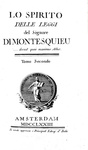 Montesquieu - Lo spirito delle leggi - Amsterdam 1773 (rara prima edizione italiana integrale) Montesquieu - Lo spirito delle leggi - Amsterdam 1773 (rara prima edizione italiana integrale)