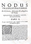 Destino e predestinazione nel Seicento: Celestino Sfondrati - Nodus praedestinationis - Roma 1697 Destino e predestinazione nel Seicento: Celestino Sfondrati - Nodus praedestinationis - Roma 1697