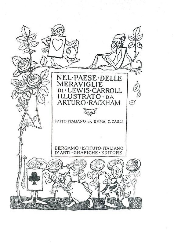 Lewis Carroll - Alice nel paese delle meraviglie - 1908 (prima edizione Emma Cagli - illustrato)