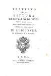 Leonardo da Vinci - Trattato della pittura tratto da un codice inedito - Roma 1817 (con 23 tavole)