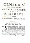 Controversie sulla storia bresciana: Beretta - In dissertationem Italiae medii Aevi censuarae - 1728