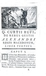 Le gesta di Alesssandro Magno: Curtius Rufus - De rebus gestis Alexandri Magni historia - 1757