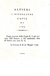 Vittorio Alfieri -  Il Misogallo. Prose e rime - Londra (ma Pisa) - 1799 (rara prima edizione)