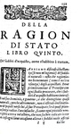 Un grande classico del pensiero politico: Giovanni Botero - Della ragione di Stato - Giolito 1598 Un grande classico del pensiero politico: Giovanni Botero - Della ragione di Stato - Giolito 1598