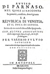 Castellani - Avviso di Parnaso a Venezia e Savoia contro la Spagna - Antibes 1621 (3 prime edizioni) Castellani - Avviso di Parnaso a Venezia e Savoia contro la Spagna - Antibes 1621 (3 prime edizioni)