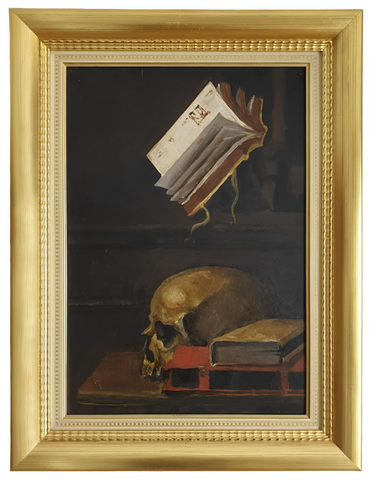 Maurice-Henri Gaudefroy - Vanitas (Memento mori) - 1930 ca. (olio su tavola)