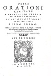 La diplomazia nel Cinquecento: Sansovino - Le orazioni recitate ai Dogi dagli ambasciatori - 1562 La diplomazia nel Cinquecento: Sansovino - Le orazioni recitate ai Dogi dagli ambasciatori - 1562