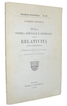 Albert Einstein - La teoria speciale e generale della relativit� - 1921 (prima edizione italiana)