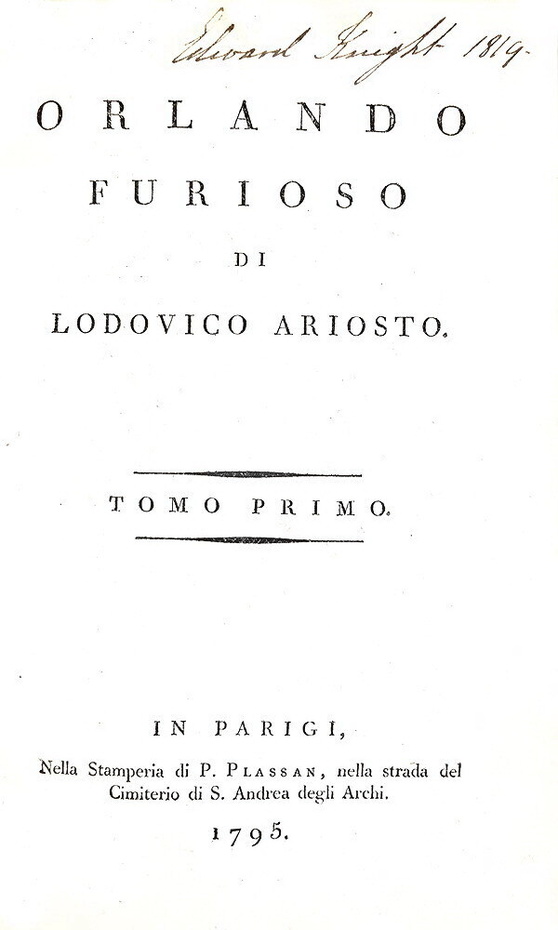 Ludovico Ariosto - Orlando furioso - Parigi 1795 (bellissima legatura - 92 splendide tavole in rame)