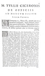 Cicero - De officiis libri tres, Cato Maior, Laelius, Paradoxa, Somnium Scipionis - Amsterdam 1688