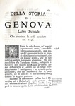 Giovanni Francesco Doria - Della storia di Genova - Modena 1750 (seconda e definitiva edizione)