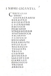 Girolamo Amelonghi - La Gigantea et la Nanea - Firenze, Torrentino 1566 (rarissima prima edizione)