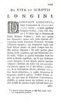 L'estetica nell'antichità classica: Cassius Longinus - De sublimitate - 1733 (legatura alle armi) L'estetica nell'antichità classica: Cassius Longinus - De sublimitate - 1733 (legatura alle armi)