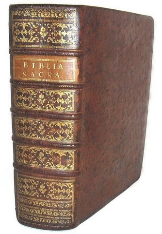 Una bella edizione della Bibbia Vulgata: Biblia sacra vulgatae editionis - Antuerpiae 1740