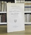 Albert Einstein - La teoria speciale e generale della relativit� - 1921 (prima edizione italiana)
