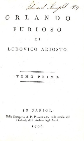 Ludovico Ariosto - Orlando furioso - Parigi 1795 (bellissima legatura - 92 splendide tavole in rame)