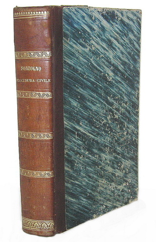 Cesare Sonzogno - Manuale del processo civile austriaco - Milano 1855