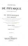 Fisica e meteorologia: Pouillet - Elements de physique et meteorologie - 1847 (con 40 belle tavole)