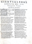 Rinomata e rarissima edizione della Gerusalemme liberata di Torquato Tasso - Mantova, Osanna 1584