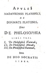 Apuleius - Opera omnia (Metamorphoseon libri XI sive Asinus aureus) - Lugduni Batavorum 1623