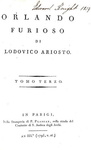 Ludovico Ariosto - Orlando furioso - Parigi 1795 (bellissima legatura - con 92 belle tavole in rame)