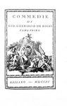 Giovanni Gherardo De Rossi - Commedie - Bassano 1790/92 (rara prima edizione - bella legatura coeva)