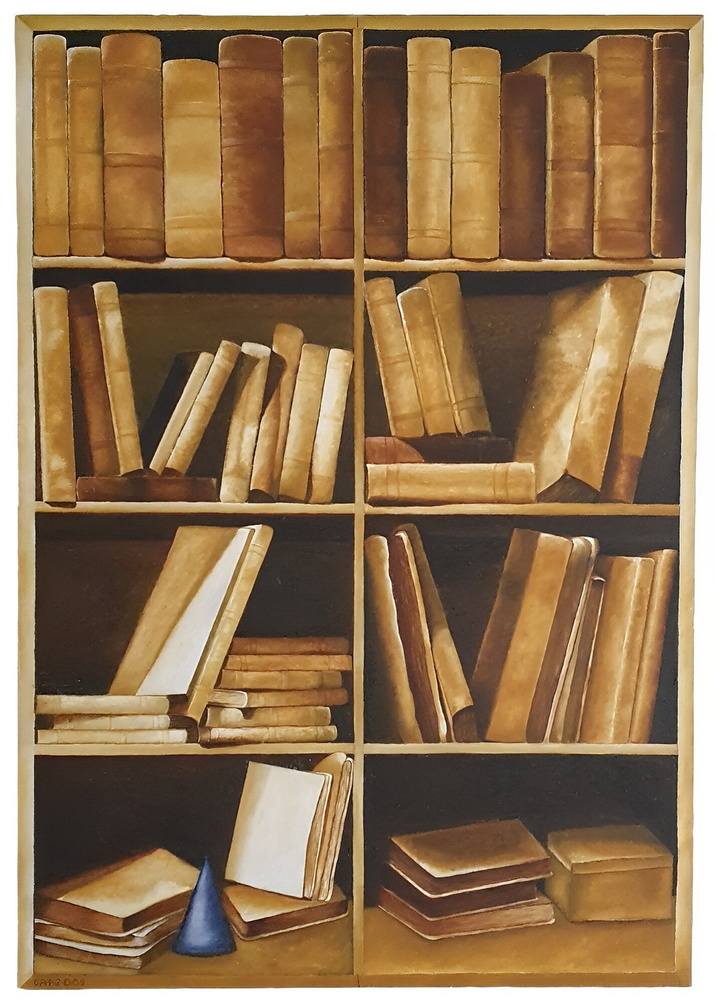 Alfredo Caffarri L'antico sapere 2008 (olio su tela di grande formato)