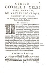 Un classico della medicina antica: Aulo Cornelio Celso - De re medica - Leida, Plantin 1592 (raro)