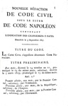 Code civil des francais. Edition originale - Paris 1804 (prima edizione - con un raro supplemento) Code civil des francais. Edition originale - Paris 1804 (prima edizione - con un raro supplemento)