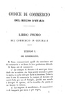 Codice di commercio del Regno d'Italia - Torino, Stamperia reale 1865 (ricercata prima edizione) Codice di commercio del Regno d'Italia - Torino, Stamperia reale 1865 (ricercata prima edizione)