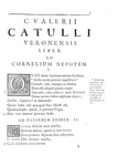 L'opera di Catullo: Catullus, Tibullus, Propertius. Ad optimorum exemplarium fidem recensiti - 1723