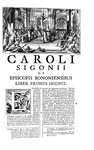 L'opera del grande storiografo modenese Carlo Sigonio: Opera omnia - Milano 1732-37 (sette volumi) L'opera del grande storiografo modenese Carlo Sigonio: Opera omnia - Milano 1732-37 (sette volumi)