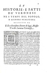 Saraina - Le historie e fatti de' Veronesi - Dell'origine et ampiezza della citt di Verona - 1586