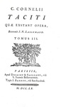 Tacitus - Quae exstant opera - Paris, Barbou 1760 (splendida legatura coeva - con alcune incisioni) Tacitus - Quae exstant opera - Paris, Barbou 1760 (splendida legatura coeva - con alcune incisioni)