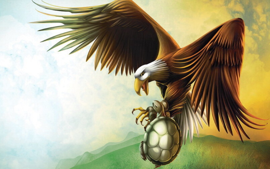 Esopo - La tartaruga e l'aquila Esopo - La tartaruga e l'aquila