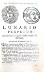 L'astrologia nel Seicento: Rutilio Benincasa - Almanacco perpetuo diviso in cinque parti - 1784