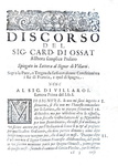 Arnaud d'Ossat - Lettere a principi di negotii politici - Venezia 1629 (prima edizione italiana)