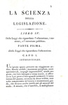 Un caposaldo dell'Illuminismo: Gaetano Filangieri - La scienza della legislazione - Filadelfia 1807 Un caposaldo dell'Illuminismo: Gaetano Filangieri - La scienza della legislazione - Filadelfia 1807