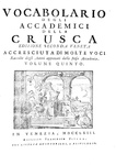 Vocabolario degli Accademici della Crusca - Venezia, presso Francesco Pitteri 1763 (legatura coeva) Vocabolario degli Accademici della Crusca - Venezia, presso Francesco Pitteri 1763 (legatura coeva)