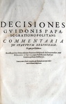 Guy Pape - Decisiones Grationopolitanae - 1630
