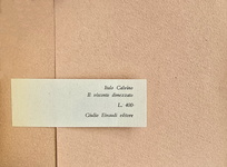 Italo Calvino - Il visconte dimezzato - Einaudi 1952 (prima edizione stampata in 4000 esemplari) Italo Calvino - Il visconte dimezzato - Einaudi 1952 (prima edizione stampata in 4000 esemplari)