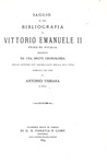 Vismara - Bibliografia di Vittorio Emanuele II - Torino 1879 (prima edizione - con dedica autografa)